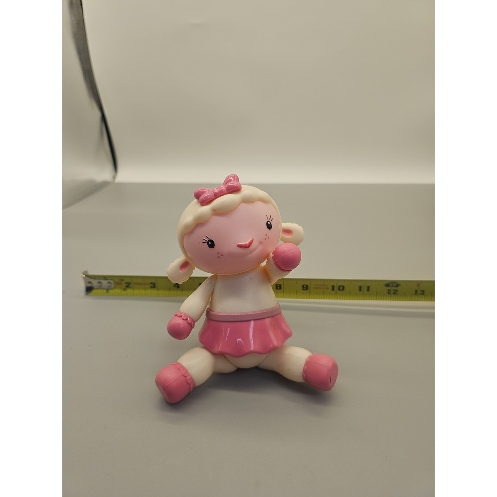 Disney‎ Lambie Lamb Doc McStuffins 7" Plastic Poseable Figure Pink Doll Toy